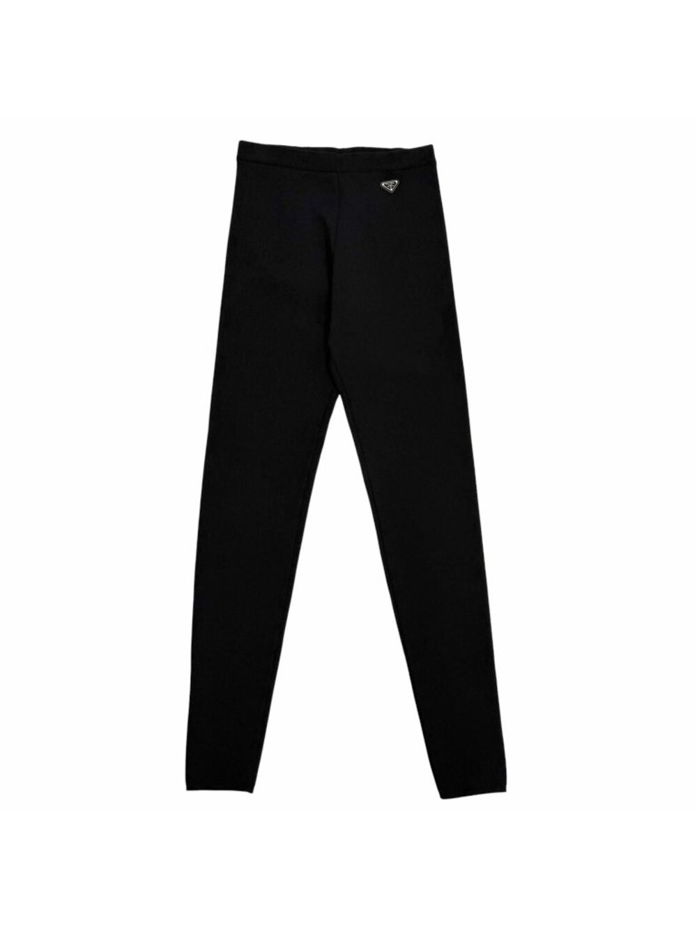 Prada Wool Blend Knit Pants Black 38